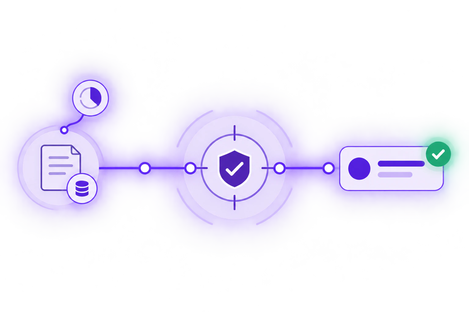 Diagram showing a sourced record passing through verification to become confirmed information